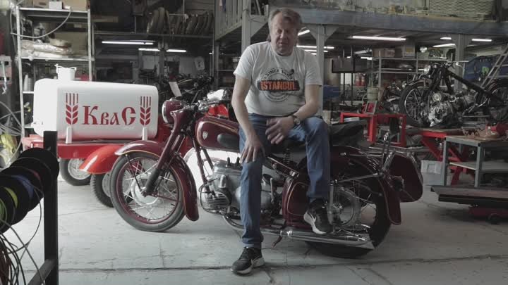 Мотоцикл IFA BK 350 с коляской 1953 года. Разговариваем про историю. ...