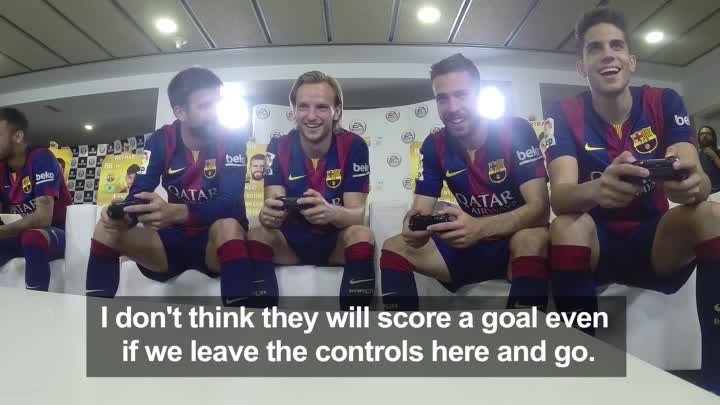 FIFA 15 - FC Barcelona Player Tournament - Messi, Neymar, Alves, Piq ...