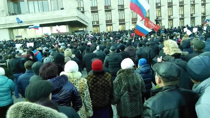 Митинг в Донецке 9 марта 2014  https://youtu.be/jzaGSukhJHM