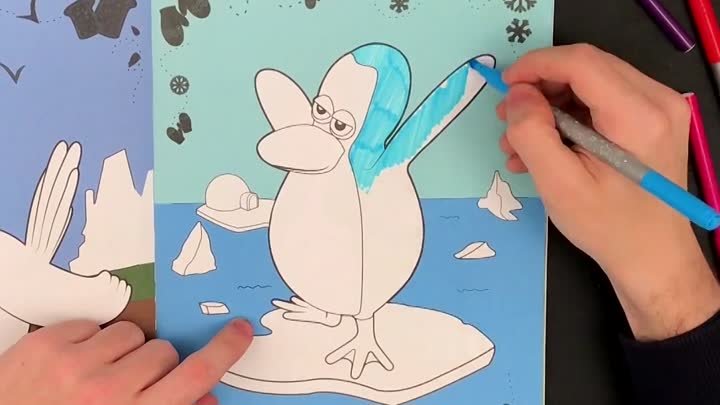 Пингвин танцует