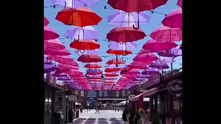Аллея зонтиков в Краснодаре!😍👏