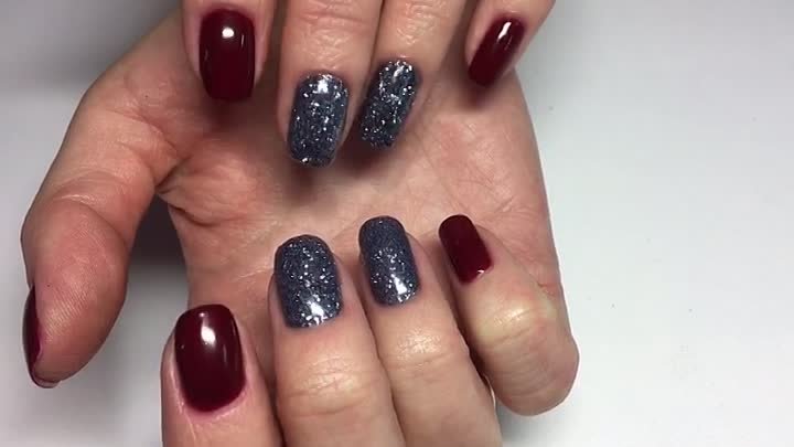 Маникюр классический + покрытие shellac cnd + глитер = 1600р