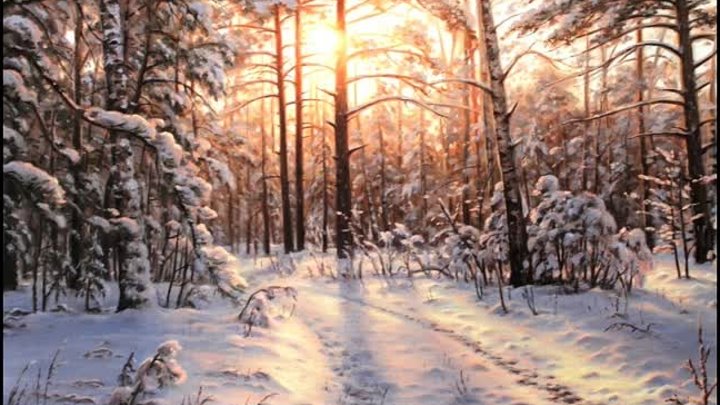 Снежный вальс... Картины Алексея Сычева