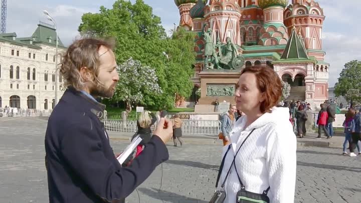 Интервью на Красной площади о России, русских, семье, о будущем  Часть 3