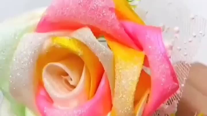 Как сделать розу из атласной ленты. 