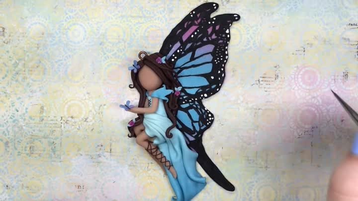 TUTORIAL- Polymer Clay Butterfly Fairy  Doll Chibi