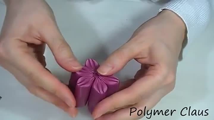 Millefiori cane- Pink Flames Flower (polymer clay tutorial fimo tutorial)