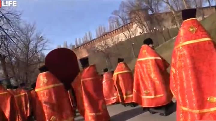 Пасхальный Крестной ход в Нижнем Новгороде.