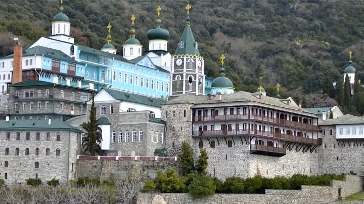 Афон. Костница Пантелеимонова монастыря.