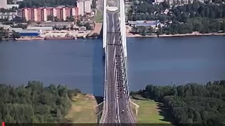 Автопробег  состоялся на Архангельском мосту в Череповце