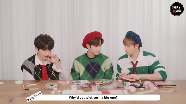 [ENG SUB] Stray Kids Greeting Card (Bang Chan, Seungmin, I.N)