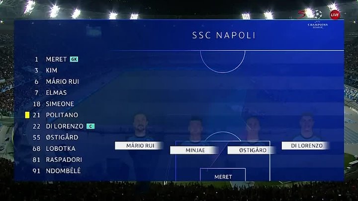 Napoli vs Rangers