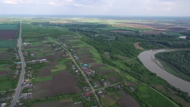 ст. Новолабинская с высоты птичьего полёта