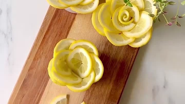 Красивая и необычная подача лимона 🥗🥗🥗
