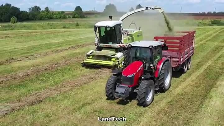 Комбайн Claas Jaguar 830, тракторы Т-150К, МТЗ-82, Massey Ferguson 7 ...