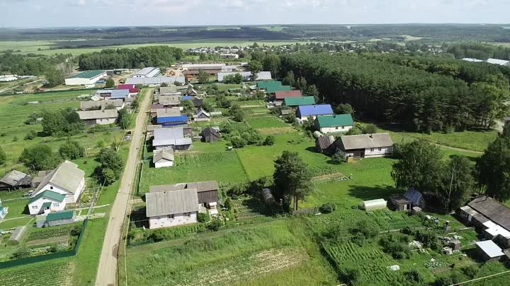 Полет над селом.