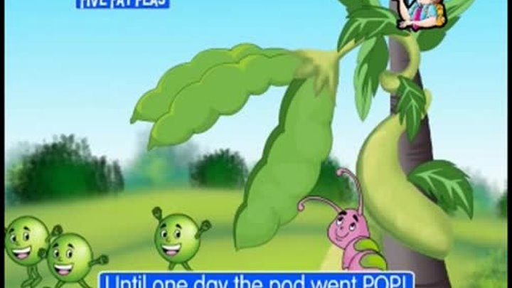 Five Fat Peas - Animated Nursery Rhyme in English Language