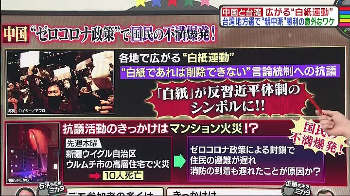 教えて！ニュースライブ  動画　中国政府の「ゼロコロナ」政策に怒り爆発！ | 2022年12月3日