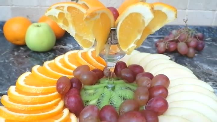 Красивая фруктовая НАРЕЗКА! 5 Фруктовых тарелок на Праздничный стол