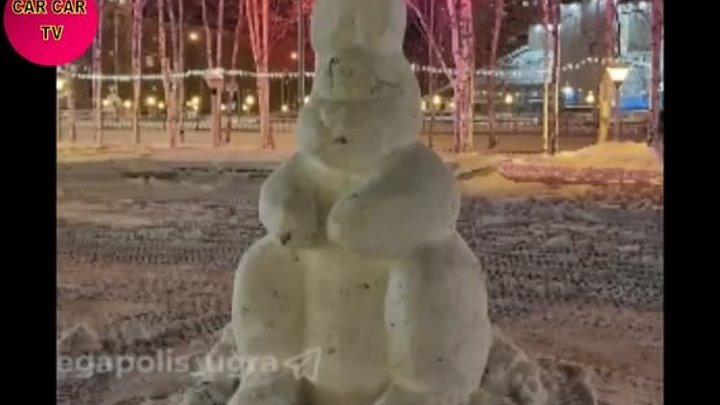 Ледовый городок за 7 млн рублей в Нижневартовске