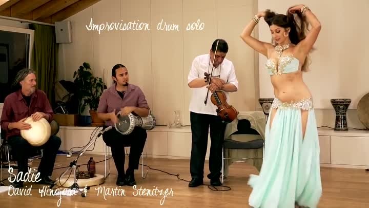 Sadie Bellydance and David Hinojosa- Improvisation Drum Solo 2016