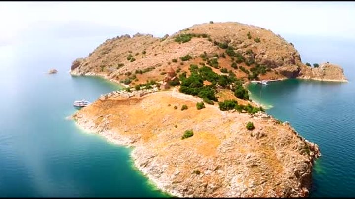 Akhtamar island and the Church of St. Khach - Van