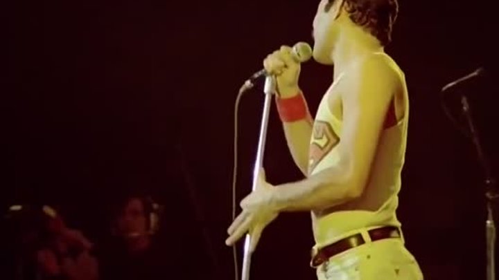 Freddie Mercury and his microphone - Show Must Go On