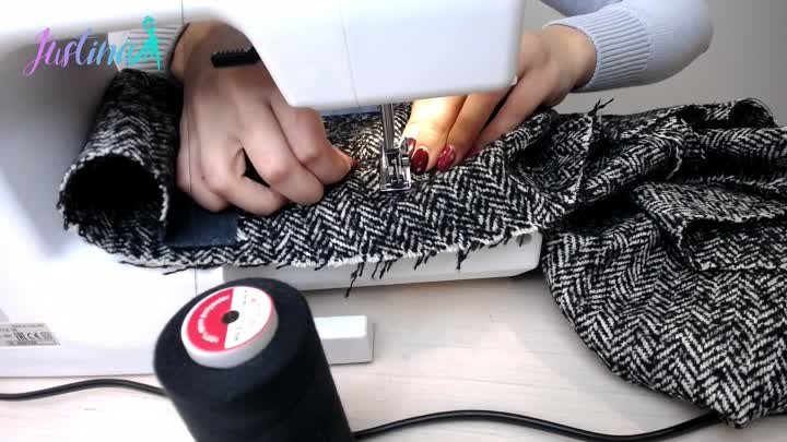Второй этап по пошиву Шерстяной юбки с имитацией запаха