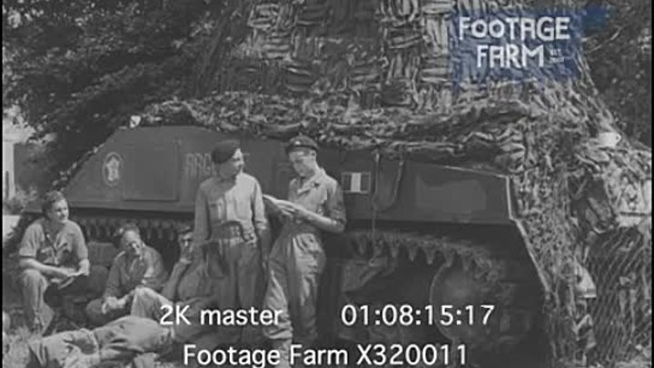 Leclerc in Normandy, 1944 (2K footage) X320011 _ Footage Farm Ltd [i ...