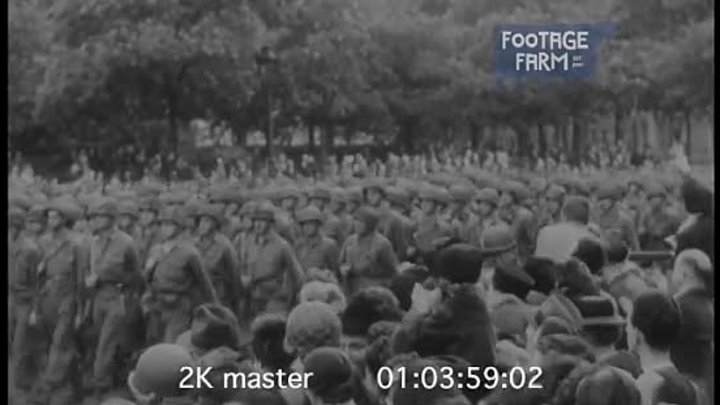Liberation of Paris, 1944 (2K footage) X320039 _ Footage Farm Ltd [g ...