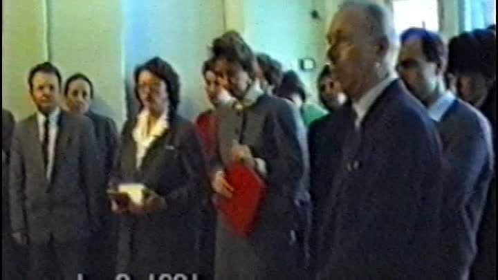 Речь А.В. Левлюха. На открытии выставки А.Г. Горюнова 1991г.