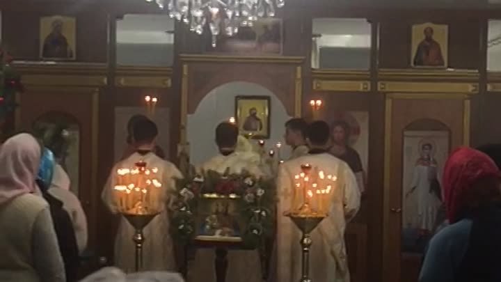 Освящение храма святого Василия, владыкой Митрофаном. 14 января 2023
