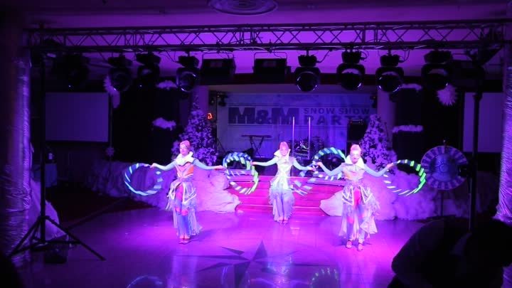 Световое шоу Snow Angels Pulsarshow