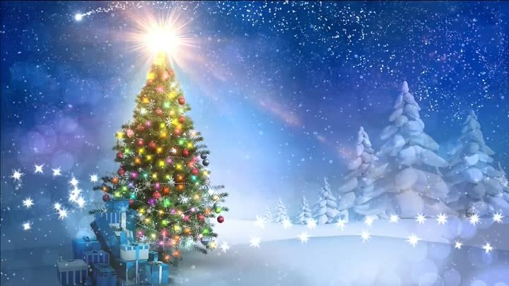 Beautiful Christmas Tree background Video. Ёлочка новогодняя, фон, ф ...