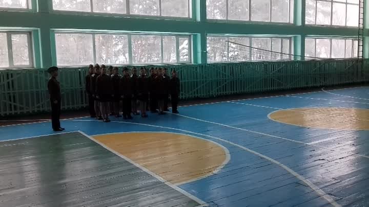 3"А" - 63школа - Районный Смотр строя и песни в школе №74