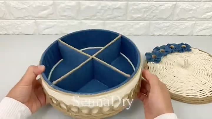 5 Diy Rope Basket_ Rope Crafts_ Diy Basket_ أعمال يدويه من الحبل_ سب ...