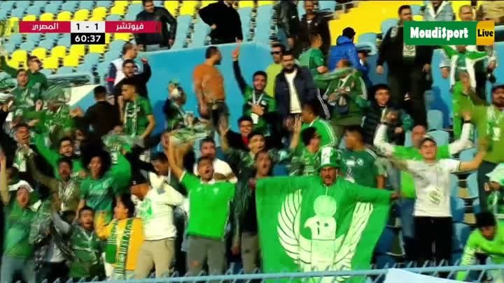 أهدداف مباراة فيوتشر والمصري البورسعيدي 1-1
