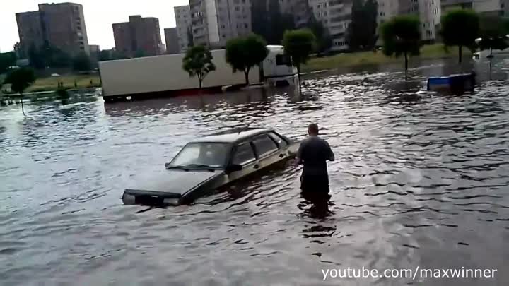 Наводнение Старый Оскол - Потоп в Старом Осколе - Белгородская облас ...