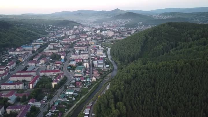 Горно-Алтайск с высоты птичьего полета