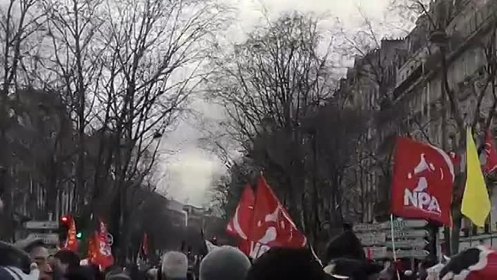 Забастовка продолжается! Париж ,Франция. Репортаж Элмара Рустамова, 31 января 2023 года