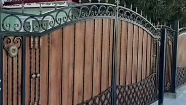 ворота забор ковка