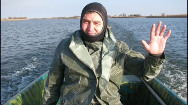 Подводная охота под Астраханью,осень 2014,обрезка. Spearfishing, Ast ...