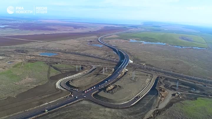 Строительство автодороги к Крымскому мосту со стороны Краснодарского ...