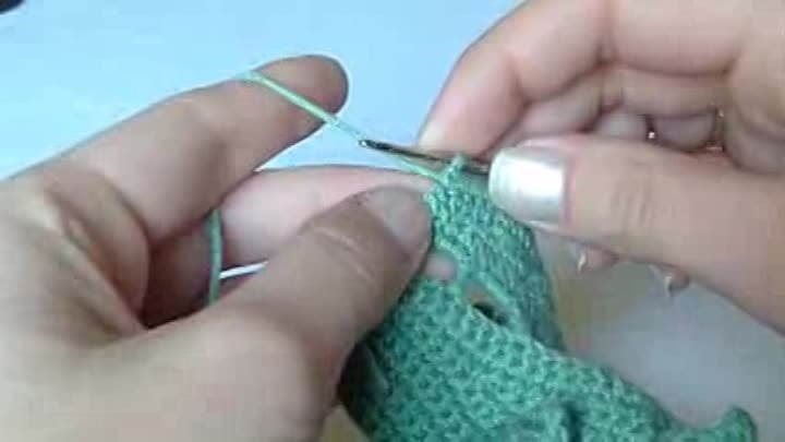 ☆ Необычный листик, вязание крючком для начинающих, crochet