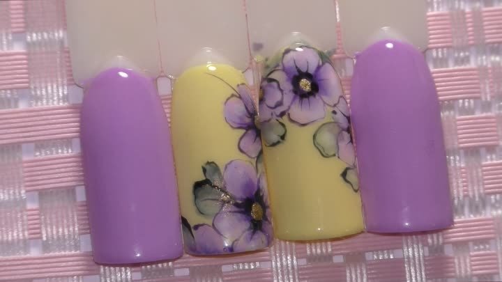 Дизайн ногтей "Цветы лета"2018 гель лак MiRina nails
