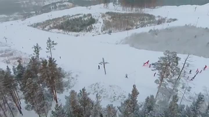 Как на Уктусе праздновали День снега.Видео: Albert Gofps