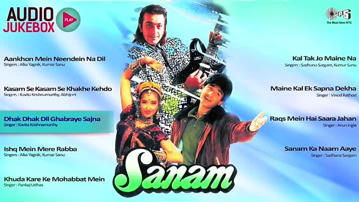 "Sanam" 1997 Audio Songs Jukebox  Sanjay Dutt, Manisha Koirala, Vivek Mushran, Anand-Milind