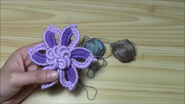 crochet decorative flower