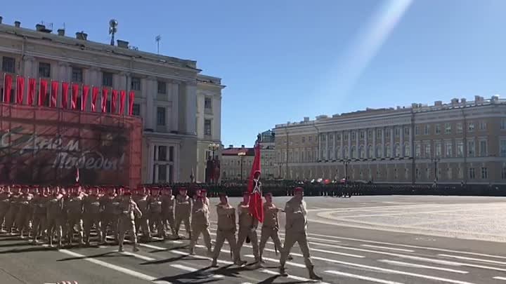 Парад Победы на Дворцовой площади 09.05.2018 "Юнармия" (2)