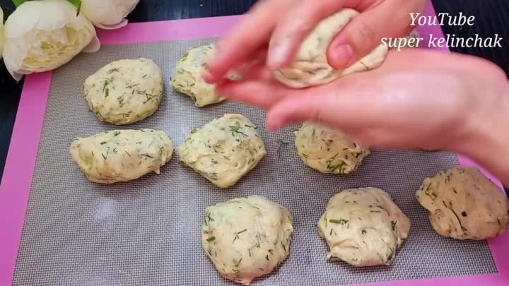 Взбивайте Укроп с яйцом!Без дрожжей!Вкуснота к чаю,на ЗАВТРАК за 10 мин.Уди